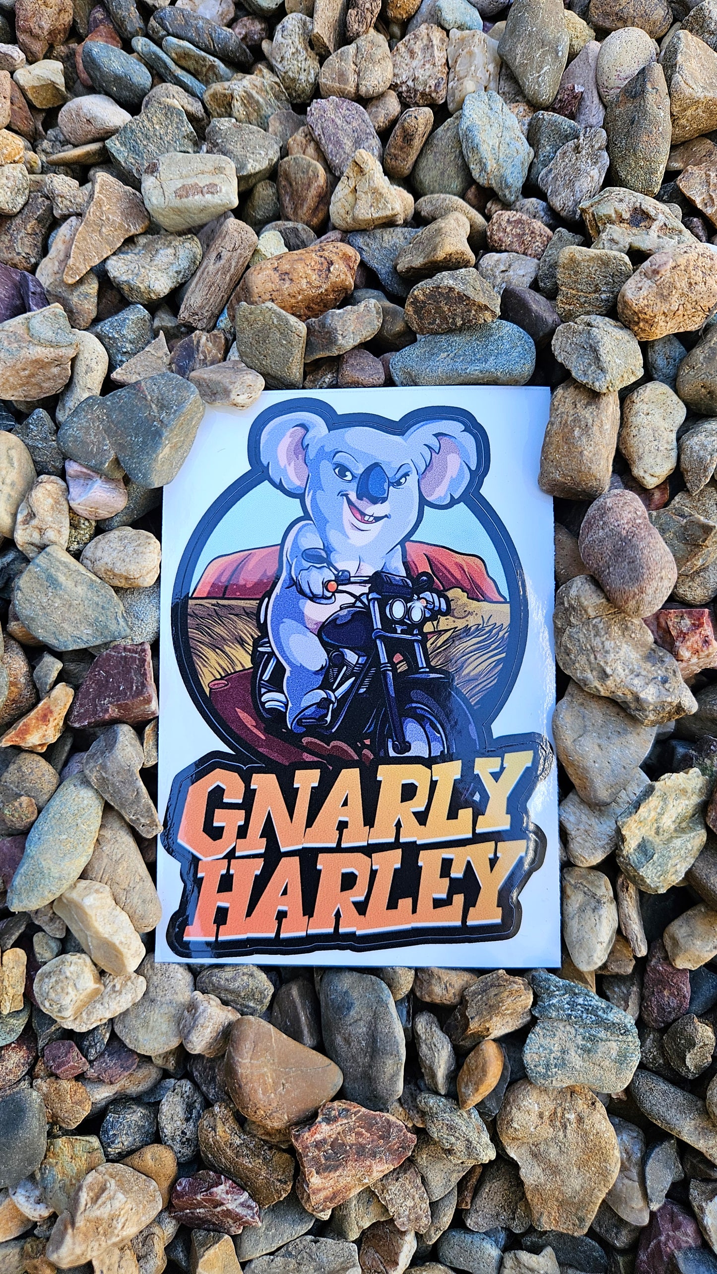 Gnarly Harley Sticker